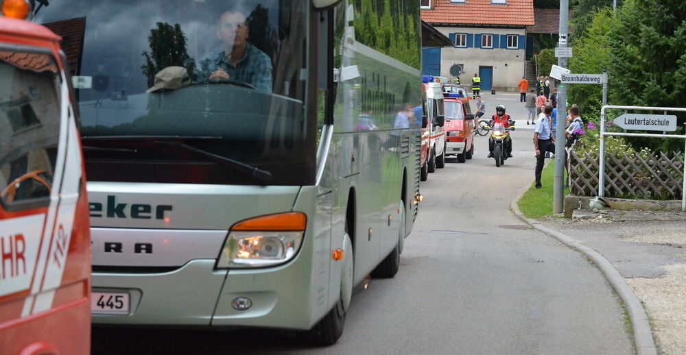 Evakuierung Bundeslager der Pfadfinder auf dem Schachen 2014