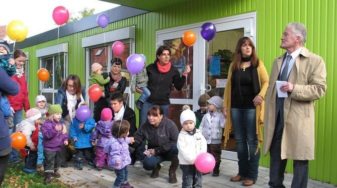 Mit Raummodulen haben die Ofterdinger inzwischen Erfahrung. Die Bambini-Gruppen in der Ursulastraße nutzen diese Möglichkeit (hi