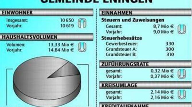 Der Eninger Haushalt 2005 im Blick.