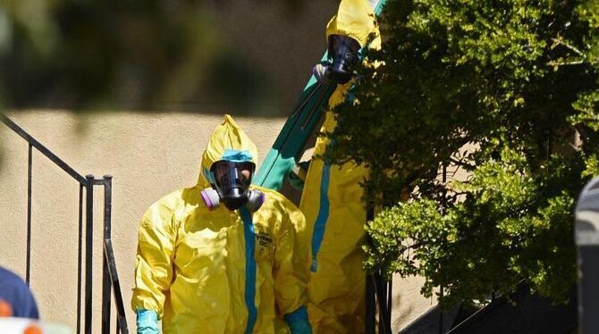 Hier hielt sich der Ebola-Erkrankte auf: Behörden ließen die Wohnung in Dallas säubern. Foto: Larry W. Smith