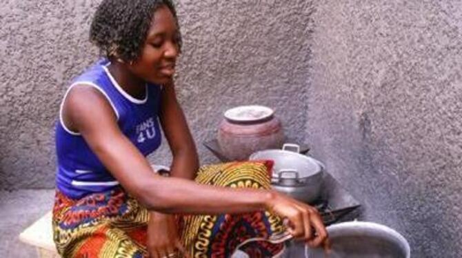 Fufu mit Palmölsoße ist das Lieblingsessen von Koné Guigahouideni aus der Reutlinger Partnerstadt Bouaké an der Elfenbeinküste.