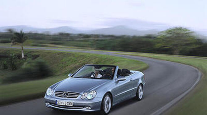 Ein schönes Auto mit viel Komfort ist das Mercedes-Benz CLK 500 Cabriolet. FOTO: MERCEDES-BENZ