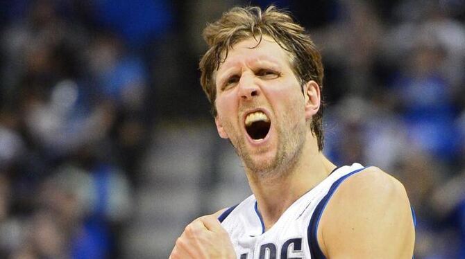 Dirk Nowitzki erzielte seinen siebenundzwanzigtausendsten Karriere-Punkt in der NBA. Foto: Andreas Gebert