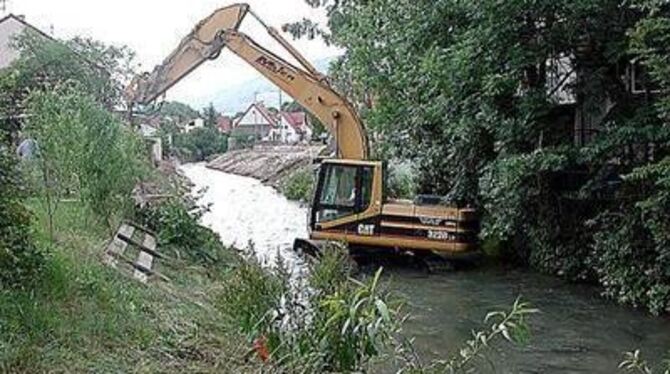 Schritt für Schritt wird das Ermsufer abgeflacht. GEA-FOTO: FÜS