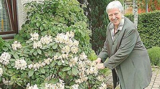 Elke Hagmaier hat bald mehr Zeit für ihren Garten und für andere Dinge. FOTO: KAB