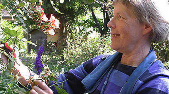 Als Ausgleich zur Arbeit dient Ingeborg Hahn ihr Naturgarten.  FOTO: IST