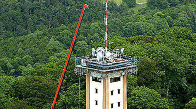 Dem Rossbergturm aufs Dach gestiegen...
FOTO: GROHE