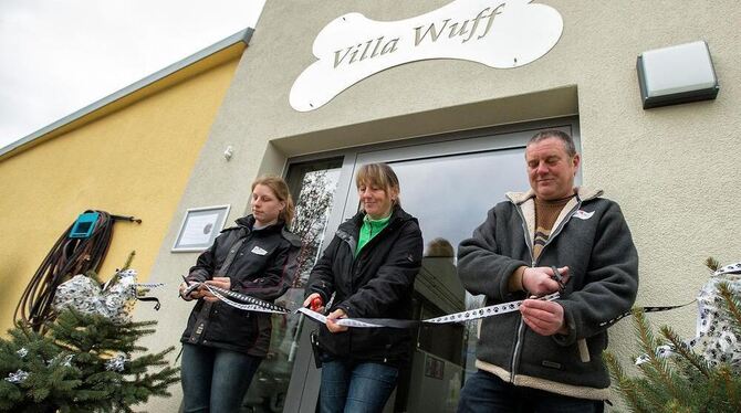 Wurde gestern offiziell eingeweiht: das neue Hundehaus des Tierheims. FOTO: ZAWADIL