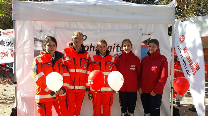 Das Johanniter-Team auf dem Tag der Sicherheit in Reutlingen. FOTO: ZMS