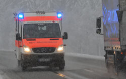 Mit Blaulicht zum Einsatz. FOTO: DPA