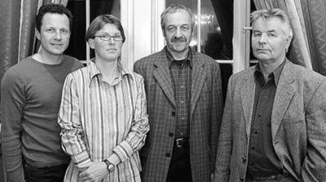 Der neue Vorstand der Reutlinger Sektion des DAV: Oliver Haid, Ute Müller, Helmut Kober und Dieter Pasternacki (von rechts). FOT