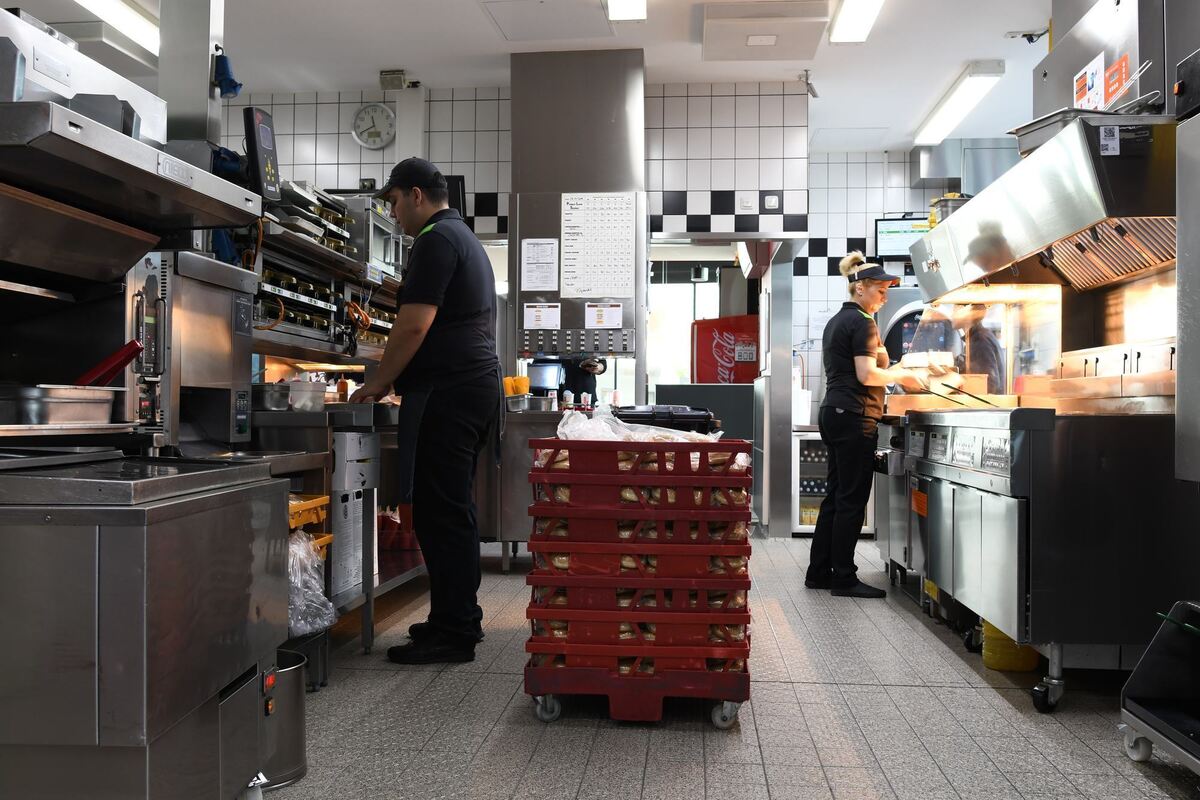 Burger King: Blick in die Küche der Filiale an der Föhrstraße.