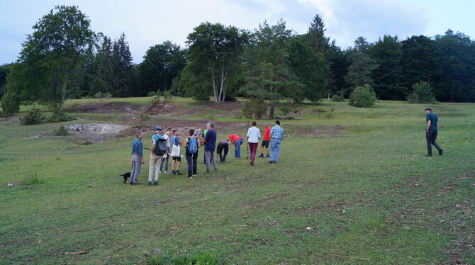 Exkursion auf der Sternberg-Wacholderheide.   FOTO: WURSTER