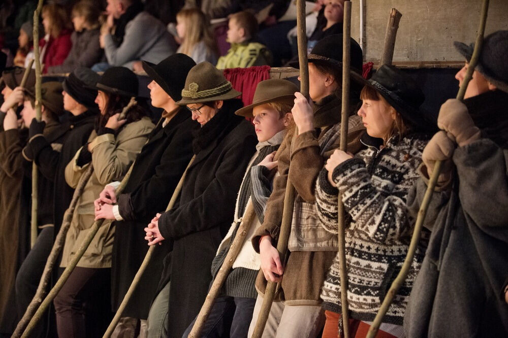 Marbach: Weihnachtsspiel mit Hufeisen