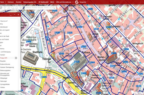 Neu interaktive Karte der Stadt Reutlingen für Freizeit und Beruf