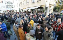 Alles dicht vor den Außenbars am Heiligmorgen in Reutlingen. GEA-FOTO: MEYER