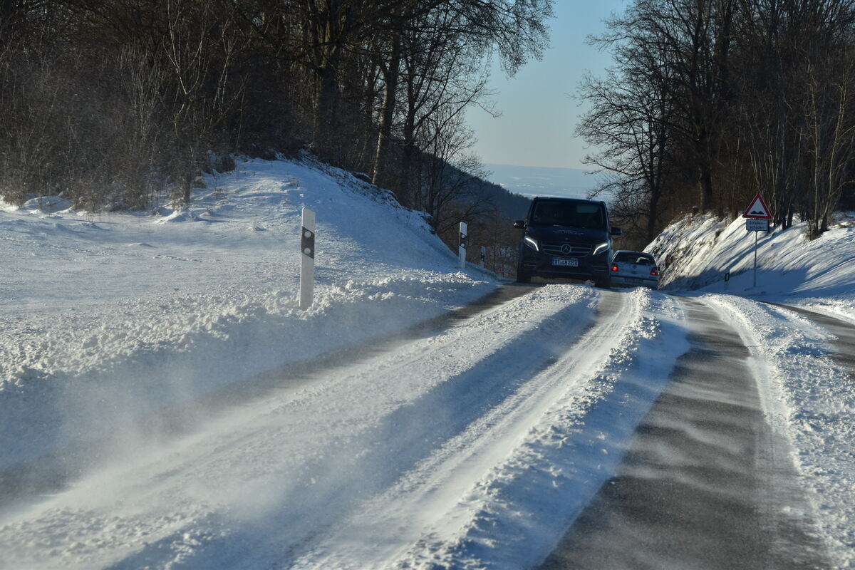 Schneeverwehung Talheimer Steige