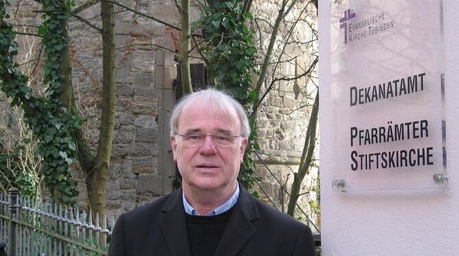 Karl Theodor Kleinknecht musste als Pfarrer der Tübinger Stiftskirche viele Aufgaben im Blick behalten.  GEA-FOTO: -JK