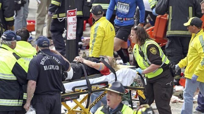 Der Boston-Marathon wurde zum Alptraum. Foto: Stuart Cahill/The Boston Herald/Archiv