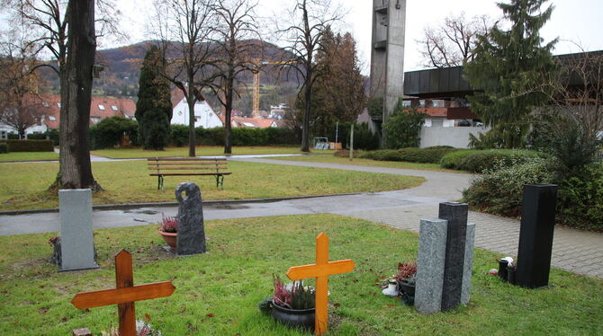 Am Dettinger Friedhof sollen künftig Baumgräber zugelassen werden. Die Verwaltung soll ein Konzept erarbeiten. FOTO: OECHSNER