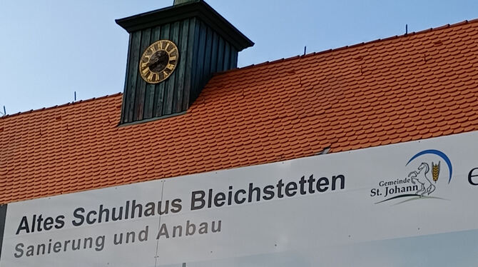 Die Sanierung ist fast abgeschlossen. Am Alten Schulhaus in Bleichstetten geht es jetzt an den zweiten Abschnitt: den Anbau eine