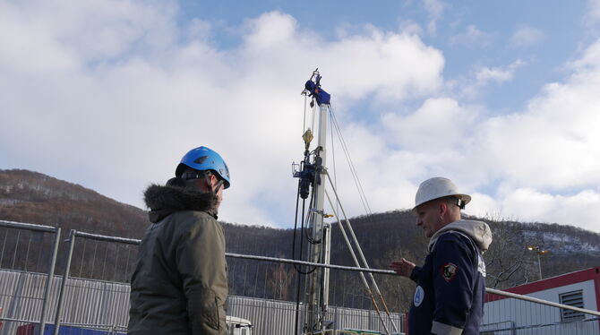 Mit den Bohrungen wird eine hydrothermale Energiegewinnung angestrebt FOTO: FINK