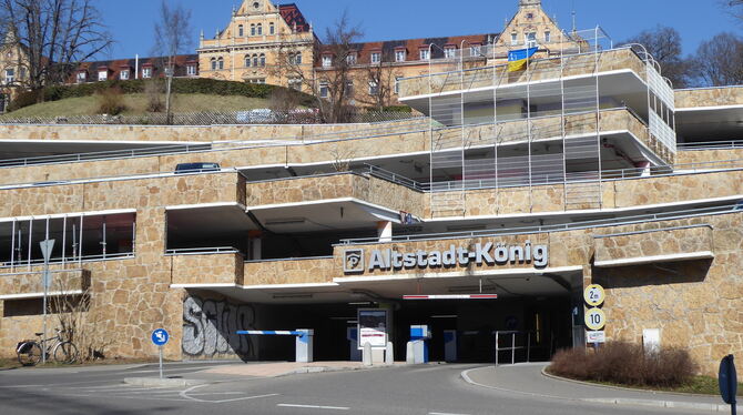 Parkhaius Altstadt-König in Tübingen am 9.3.22 Foto: Lenschow