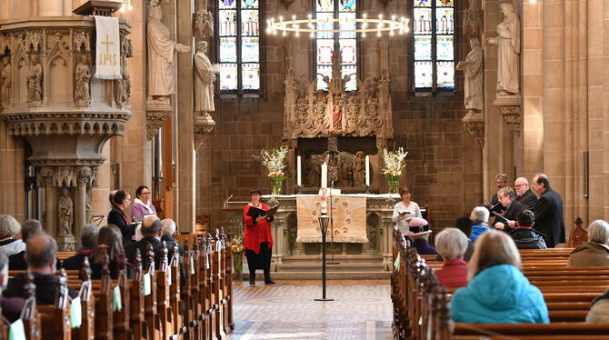 In die Marienkirche kamen im vergangenen Jahr pandemiebedingt nur rund 60 Besucher an Ostersonntag.  FOTO: MEYER