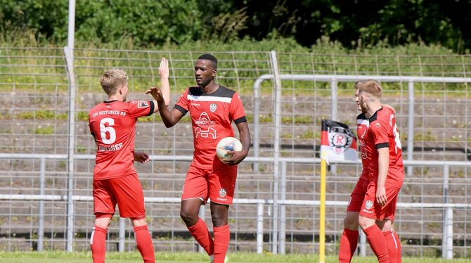 Die Spieler des SSV Reutlingen konnten mit ihrer Leistung gegen den VfR Aalen zufrieden sein.