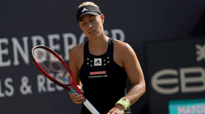 Angelique Kerber verpasst in Bad Homburg den Sprung ins Halbfinale.  FOTO: BRATIC/DPA