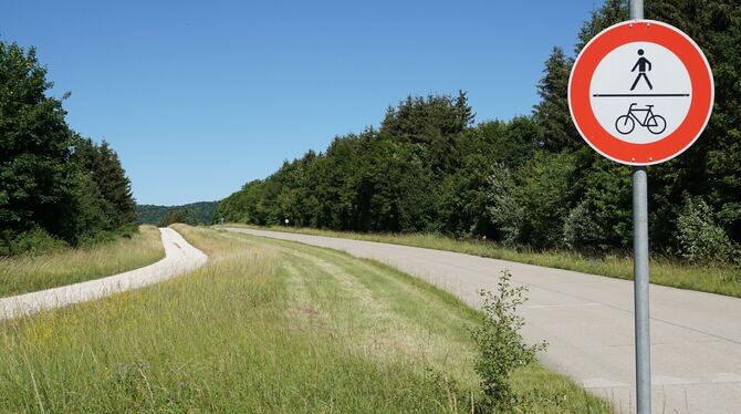 Die ehemalige Panzerringstraße ist für den Normalbürger tabu.   FOTO: LENK