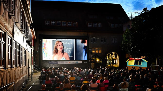 Der GEA-Wunschfilm – hier ein Bild von 2021 – eröffnet auch dieses Jahr wieder das Reutlinger Open-Air-Kino.
