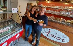 Monika Ruoff und Andrea Cecere sagen Adieu: Nach elf Jahren verabschieden sie sich von ihrem Eiscafé und der Pizzeria Amor in Ge