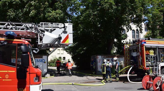 Die Feuerwehr und die Rettungskräfte waren schnell am Einsatzort.