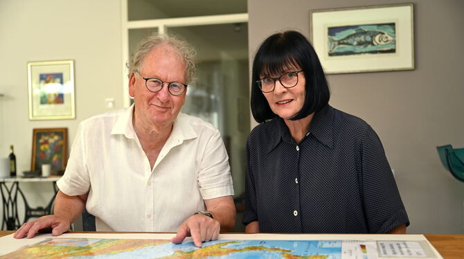 Uwe Loewer und Elke Mühleisen-Schlauch haben schon viele Regionen in Italien besucht.  FOTO: PIETH