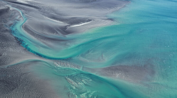 Rein optisch wie aus einer anderen Welt: die Roebuck Bay in Australien.