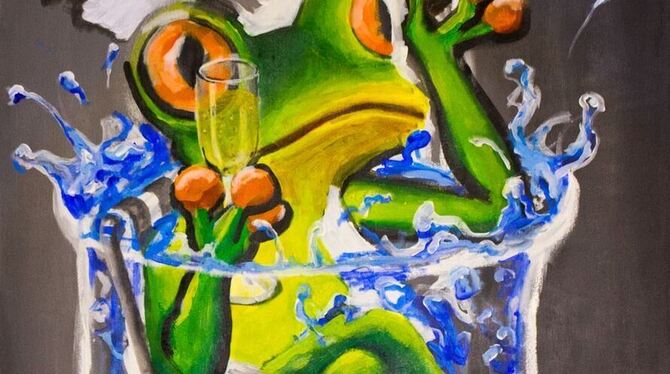 Der Frosch von Marc Allgaier.  FOTO: PRIVAT