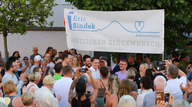 Team Sindek: Unterstützung und Glückwünsche gab’s natürlich auch von Sindeks »zweiter Familie«, dem Eninger DRK, das extra einen