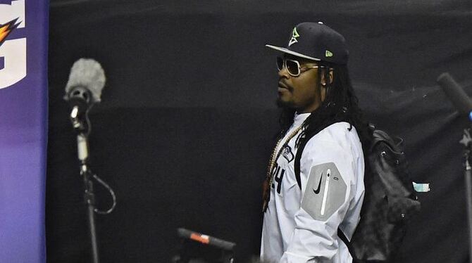 Marshawn Lynch will sich von der NFL nicht alles diktieren lassen. Foto: Larry W. Smith