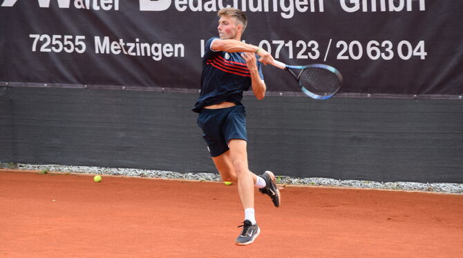 Sander Jong in Aktion. FOTO: METZINGEN OPEN