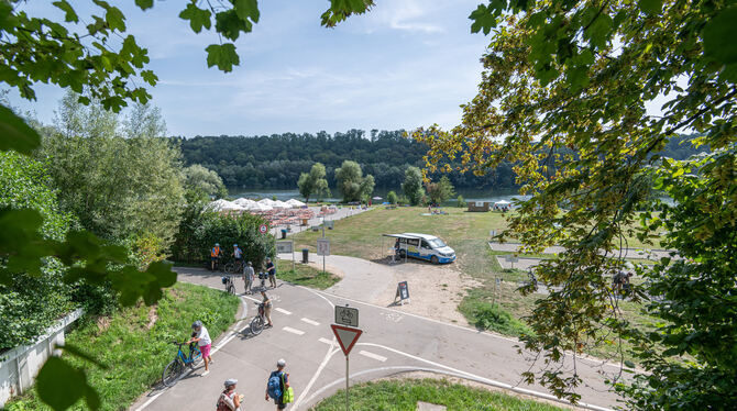 Das GEA-Mobil war am Mittwoch vor Ort am Kirchentellinsfurter Baggersee. Hier gibt's Streit zwischen Pächtern und Eigentümern.