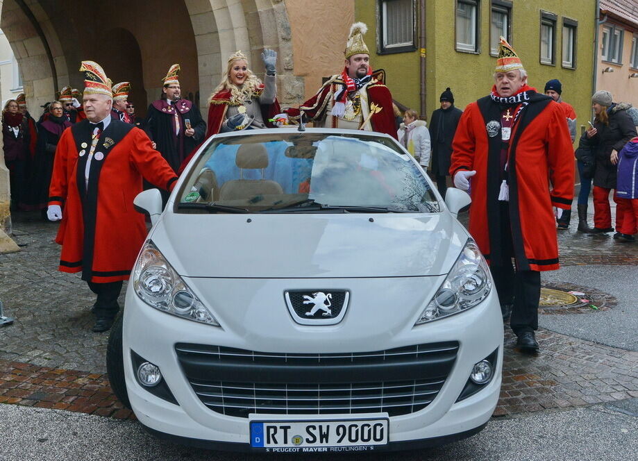 Fasnetsumzug in der Reutlinger Innenstadt