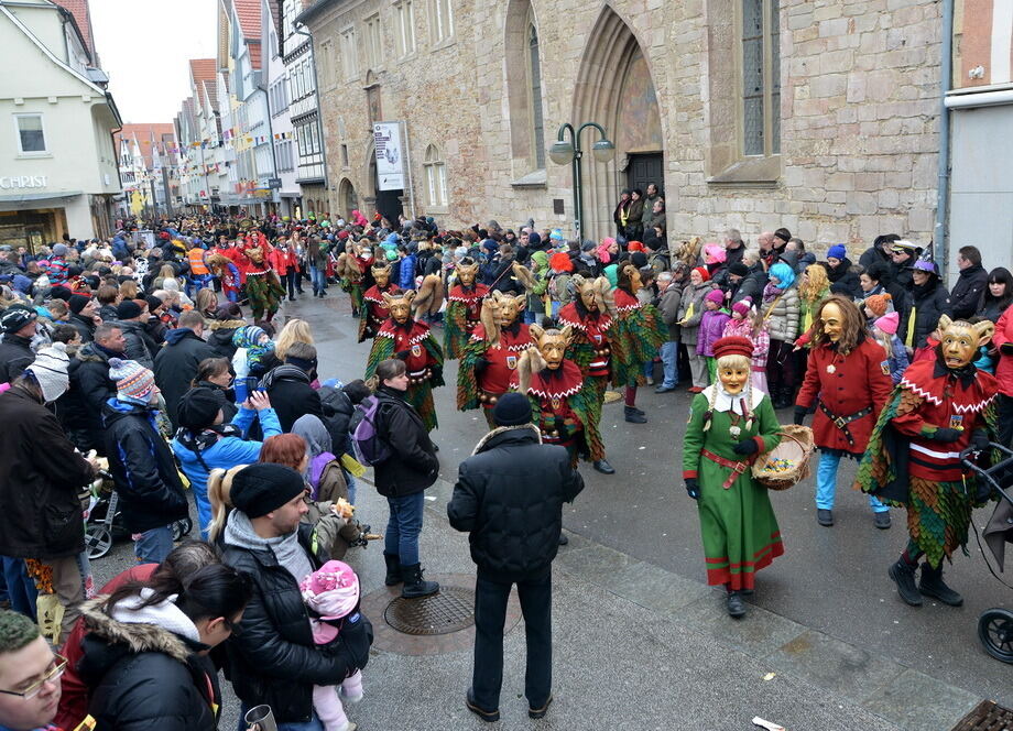 Fasnetsumzug in der Reutlinger Innenstadt