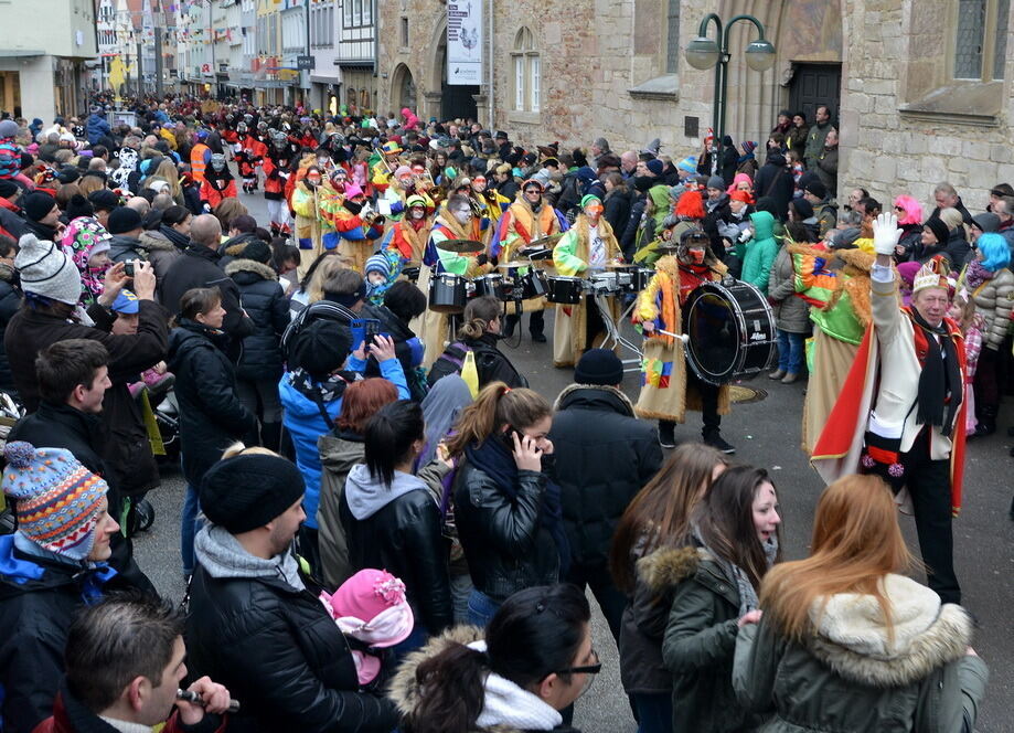 Fasnetsumzug in der Reutlinger Innenstadt