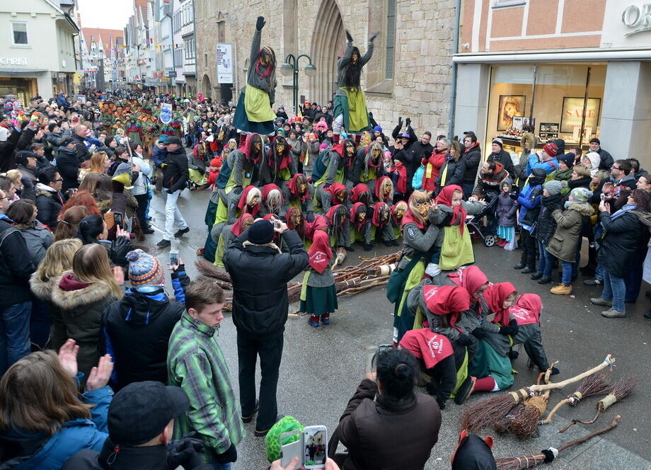 Fasnetsumzug in der Reutlinger Innenstadt