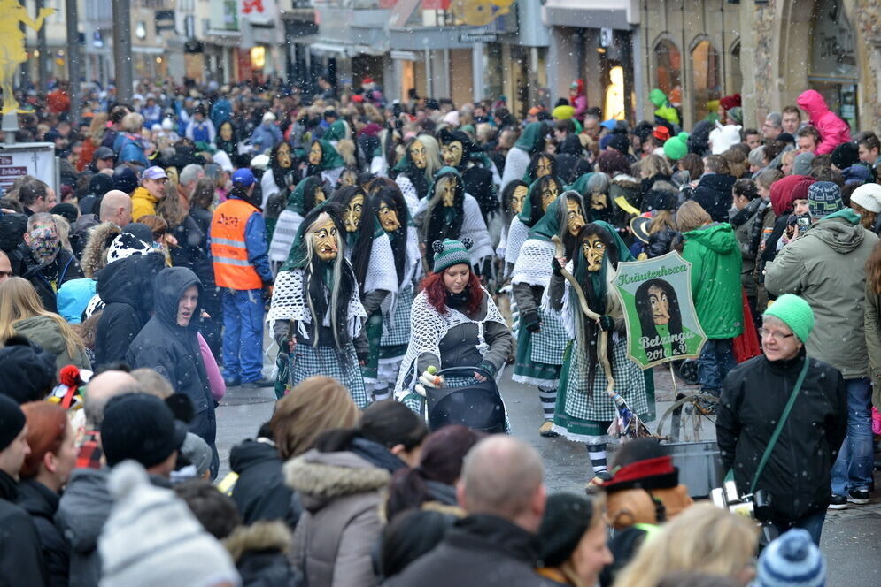 Fasnetsumzug in der Reutlinger Innenstadt