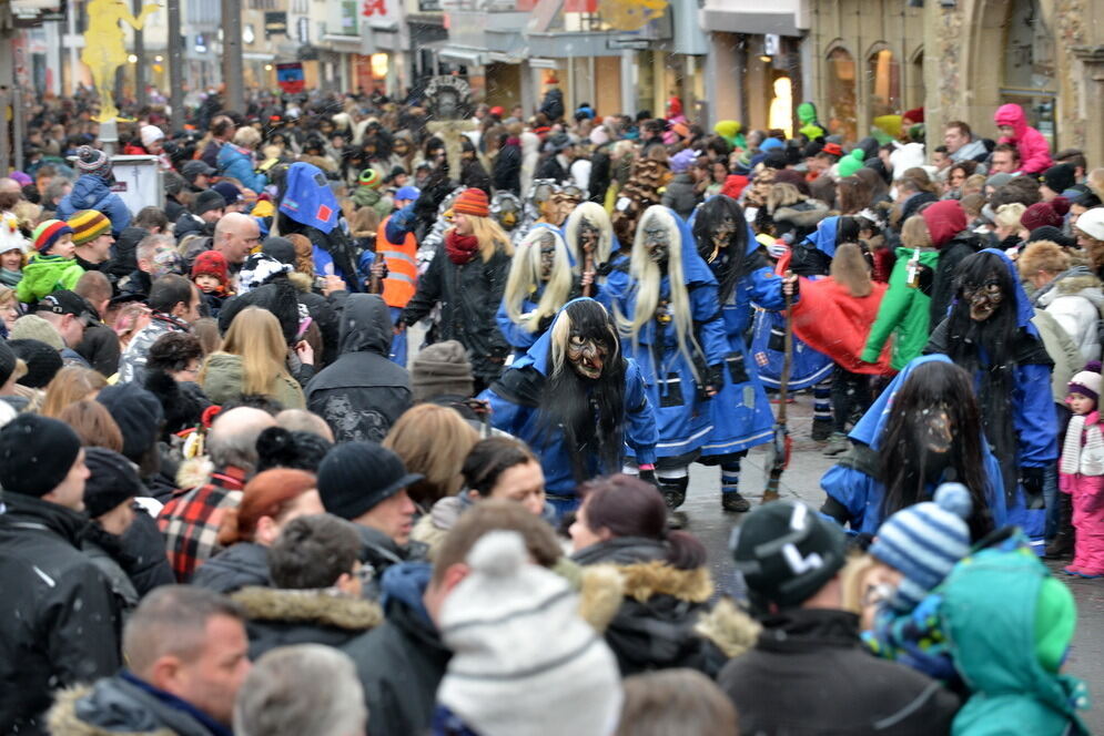 Fasnetsumzug in der Reutlinger Innenstadt