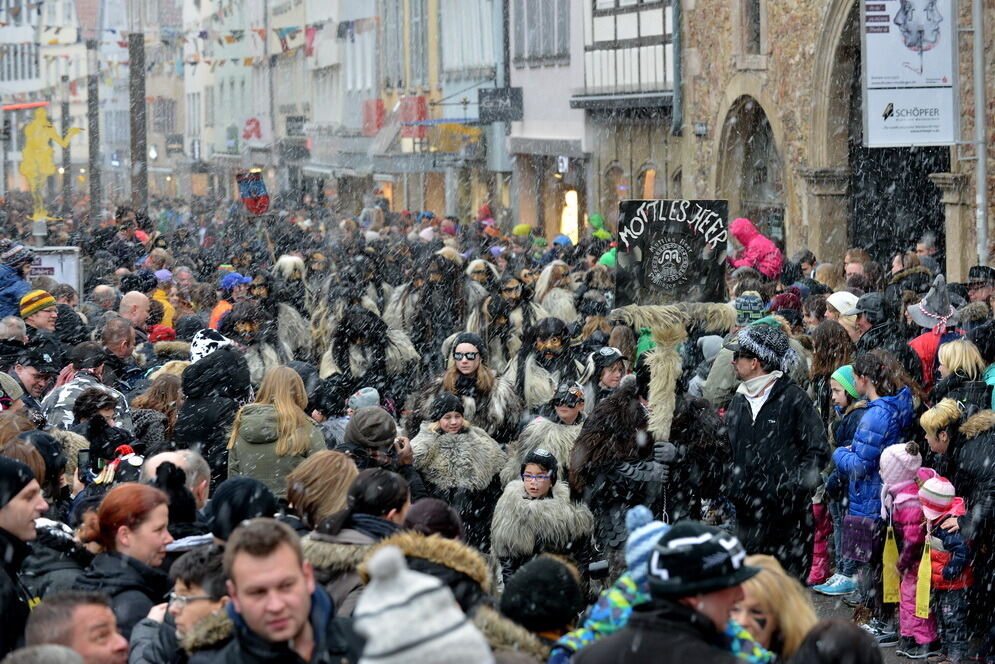 Fasnetsumzug in der Reutlinger Innenstadt