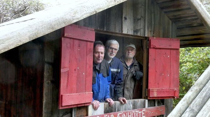 Außen hat sich bei der Glühweinhütte nichts geändert, innen wurde sie auf Vordermann gebracht.  FOTO: VEREIN