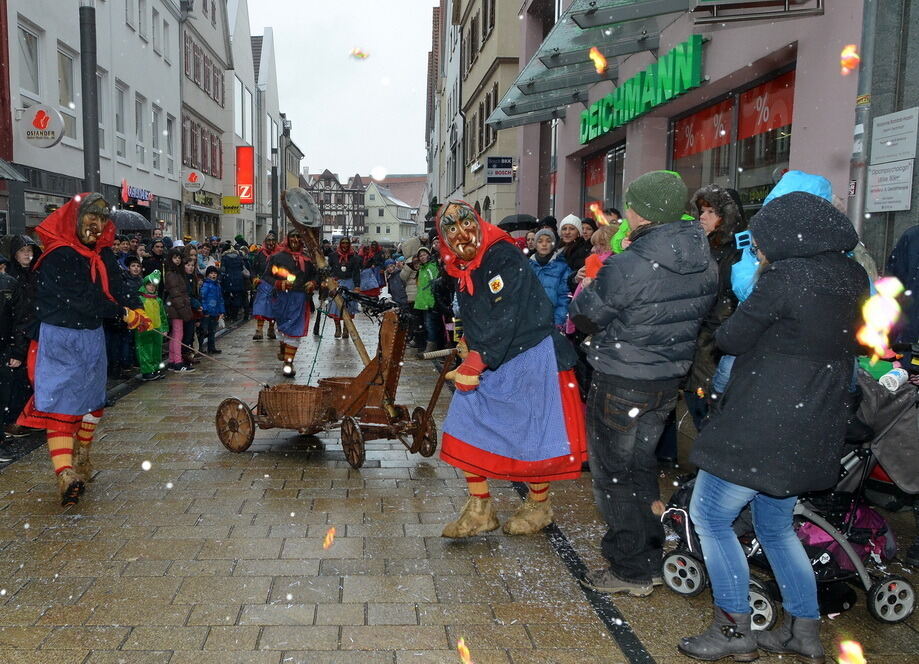 Fasnetsumzug in der Reutlinger Innenstadt